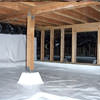 A large, encapsulated crawl space with our vapor barrier system installed in Lake Stevens.