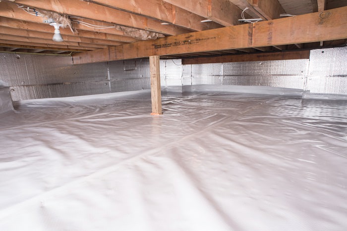 Crawl Space Vapor Barrier By Washington, How To Put Down A Vapor Barrier For Flooring