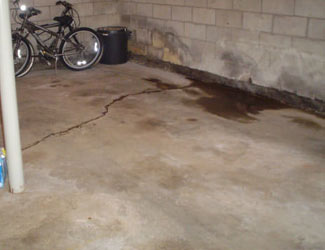 basement floor crack repair system in Washington