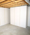Fiberglass insulated basement wall system in Anacortes, WA